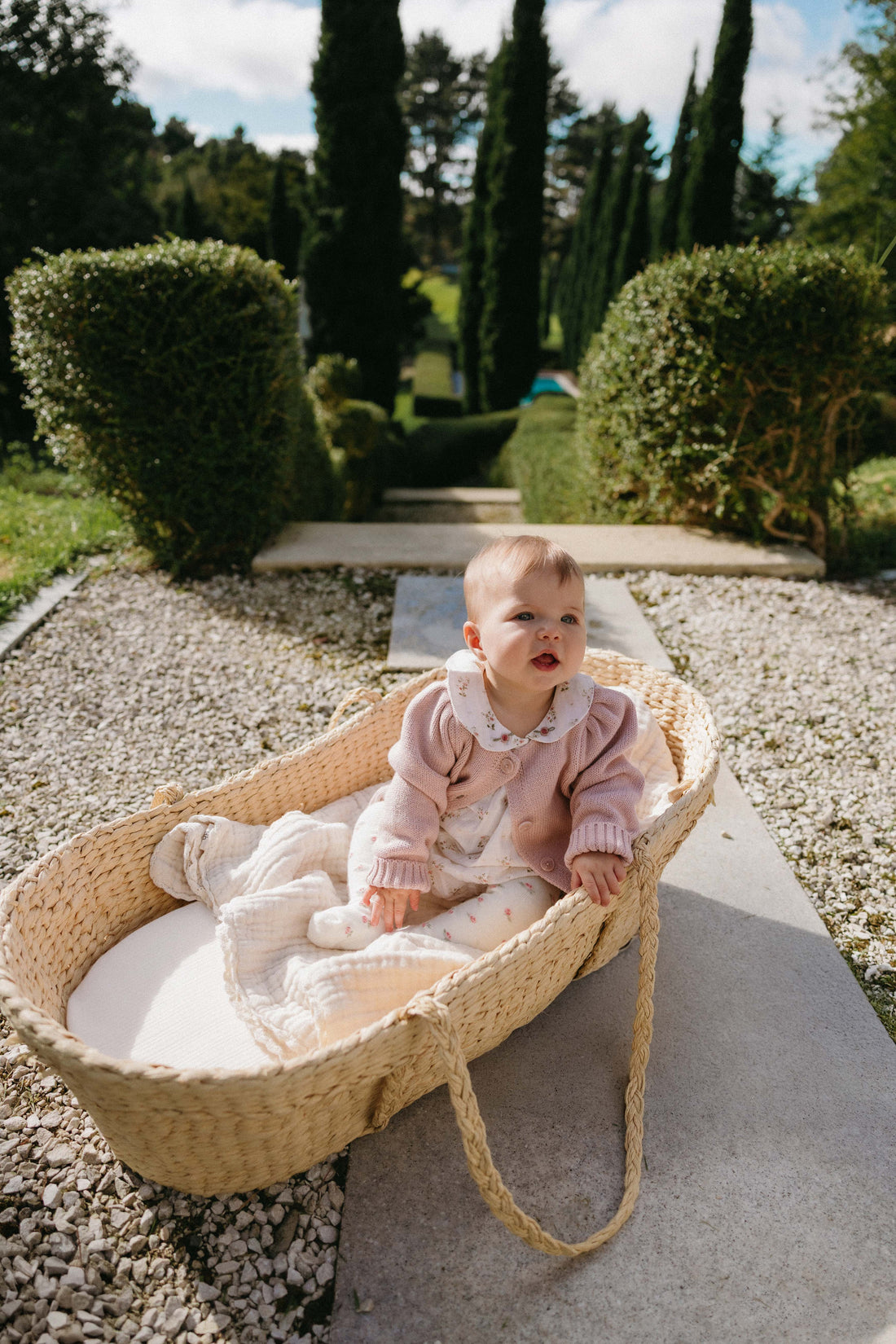 Tasha Knitted Cardigan - Sweetpea Marle Childrens Cardigan from Jamie Kay USA