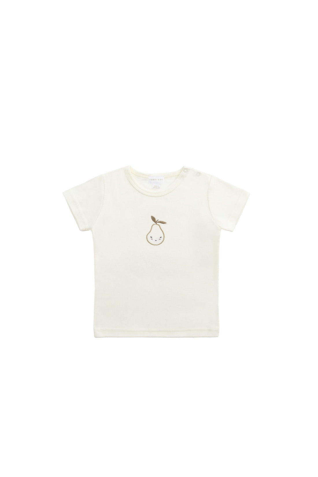 Aude Pima Cotton Tee - Milk Pear Childrens Top from Jamie Kay USA