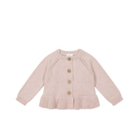 Ava Cardigan - Shell Pink Childrens Cardigan from Jamie Kay USA