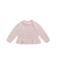 Ava Jumper - Soft Misty Rose Childrens Jumper from Jamie Kay USA