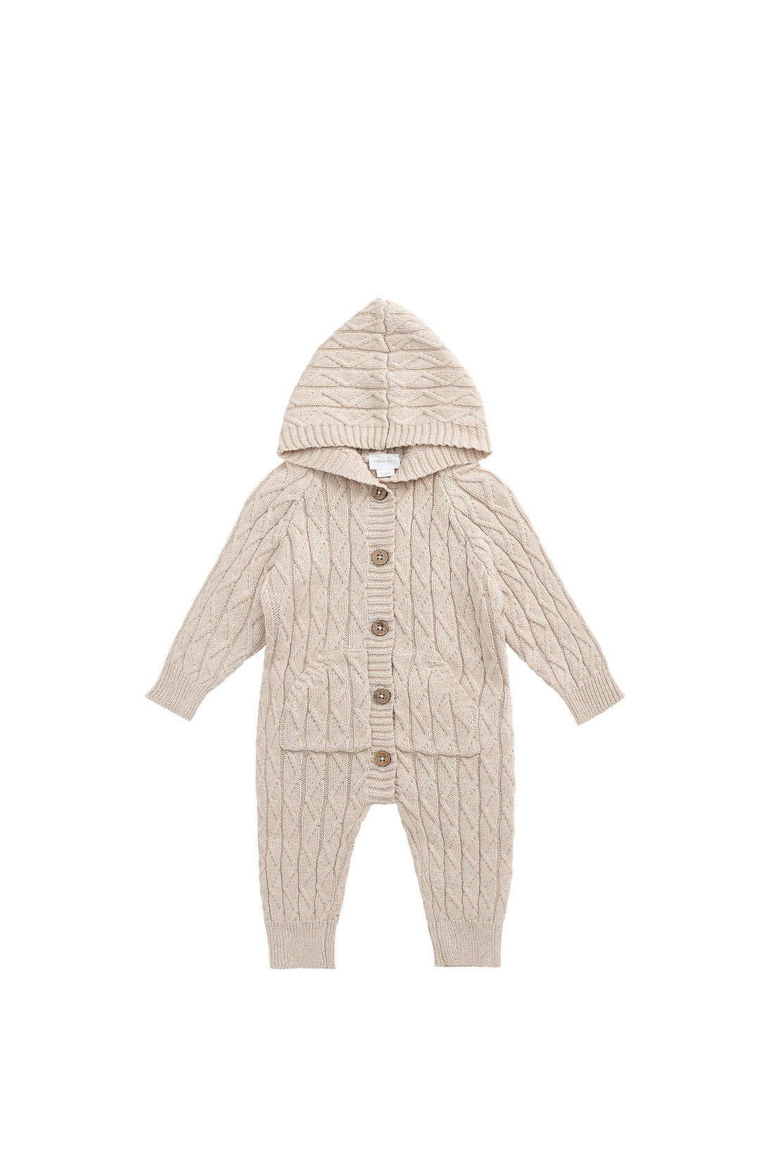 Benjamin Onepiece - Oatmeal Marle Childrens Onepiece from Jamie Kay USA