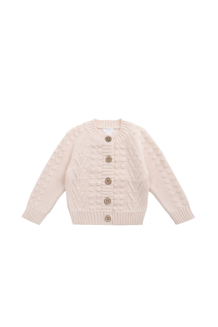 Cable Knitted Jumper - Ballet Pink Childrens Jumper from Jamie Kay USA