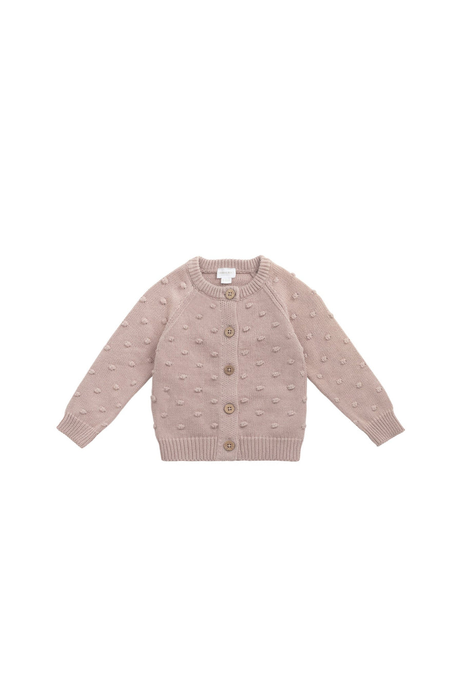 Dotty Cardigan - Dusky Rose Childrens Cardigan from Jamie Kay USA