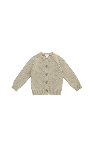 Dotty Cardigan - Overcast Childrens Cardigan from Jamie Kay USA