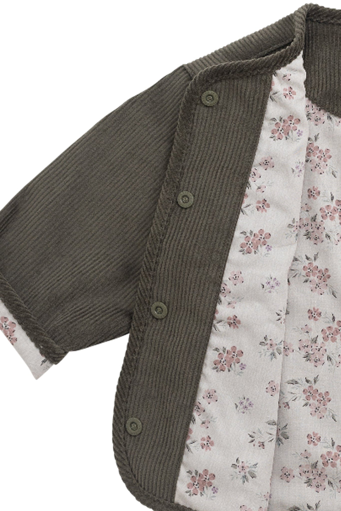 Esther Corduroy Jacket - Khaki/Selena Blush Childrens Jacket from Jamie Kay USA