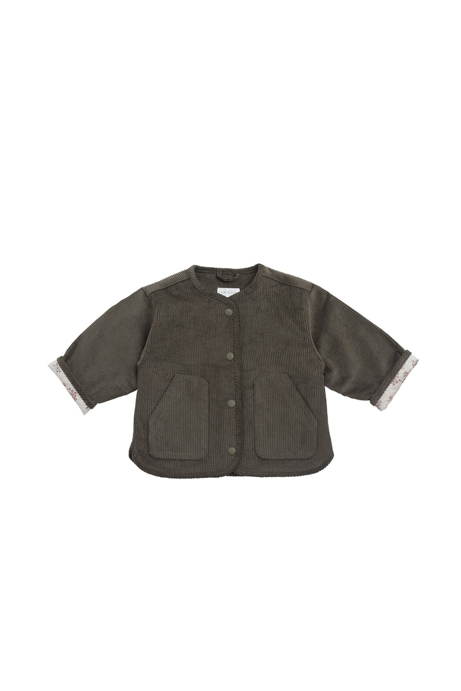 Esther Corduroy Jacket - Khaki/Selena Blush Childrens Jacket from Jamie Kay USA