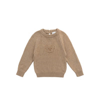 Ethan Jumper - Toffee Marle Childrens Jumper from Jamie Kay USA