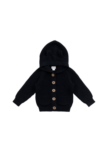 Humphrey Knitted Cardigan - Moonless night Childrens Cardigan from Jamie Kay USA