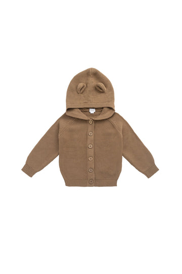 Jack Knitted Cardigan - Caramel Cream Childrens Cardigan from Jamie Kay USA