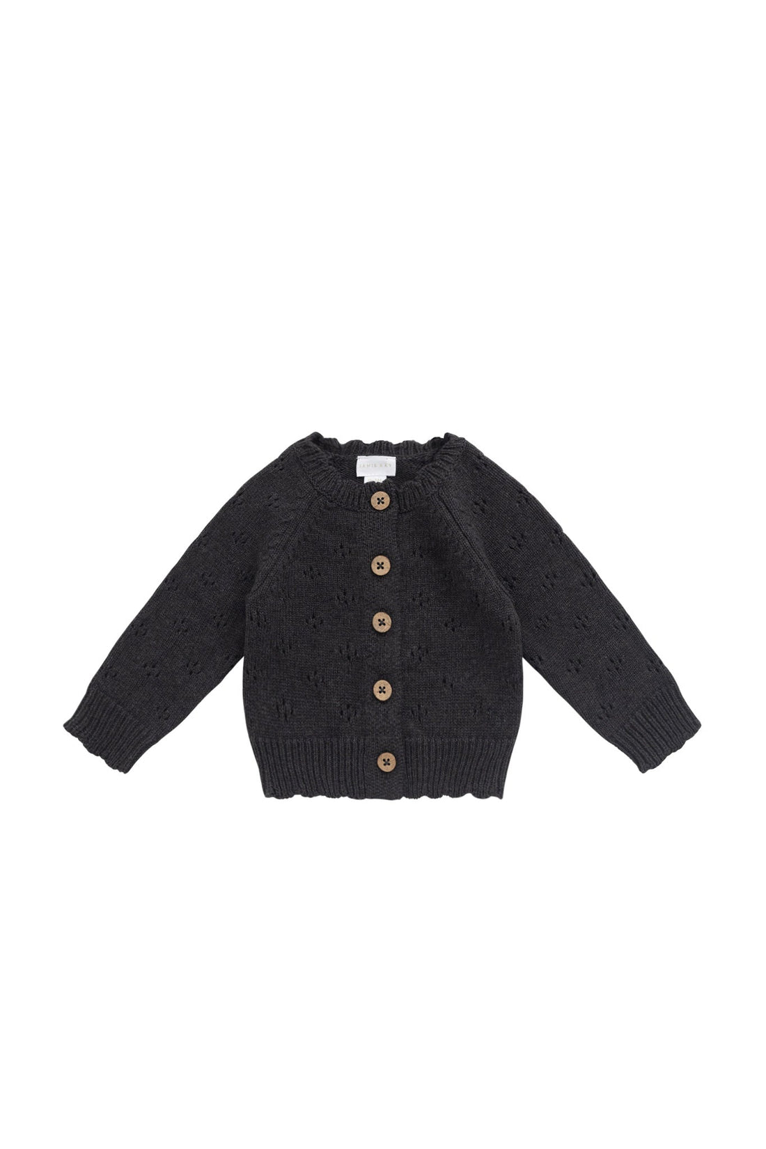 Maisie Knitted Cardigan - Ebony Marle Childrens Cardigan from Jamie Kay USA