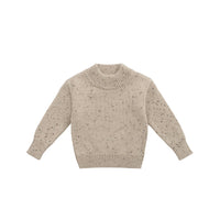 Matthew Jumper - Malt Fleck Childrens Jumper from Jamie Kay USA