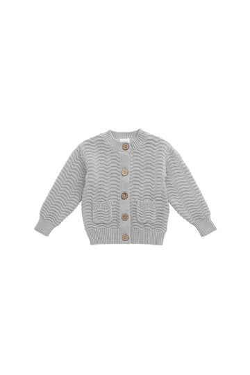 Maverick Cardigan - Dusty Olive Marle Childrens Cardigan from Jamie Kay USA