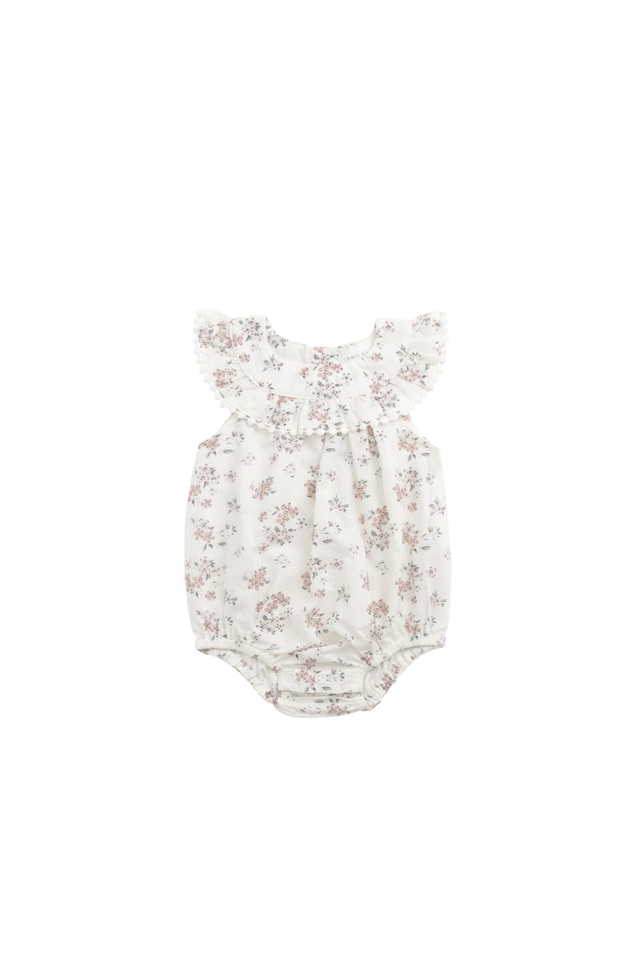 Organic Cotton Annabella Romper - Selena Blush Childrens Bodysuit from Jamie Kay USA