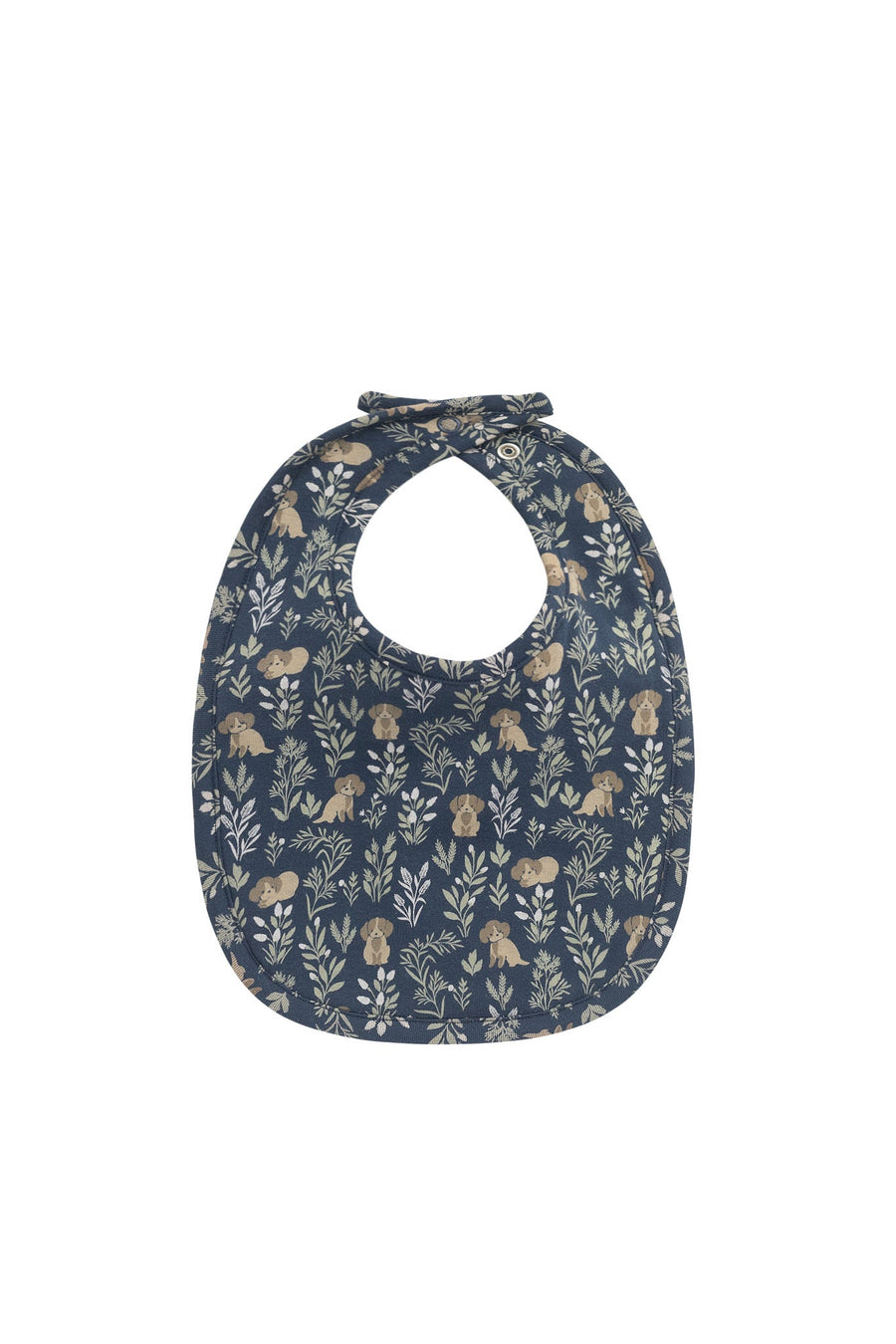 Organic Cotton Bib - Charlie's Backyard Navy Childrens Bib from Jamie Kay USA