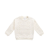 Organic Cotton Damien Sweatshirt - Briella Whisper Childrens Top from Jamie Kay USA