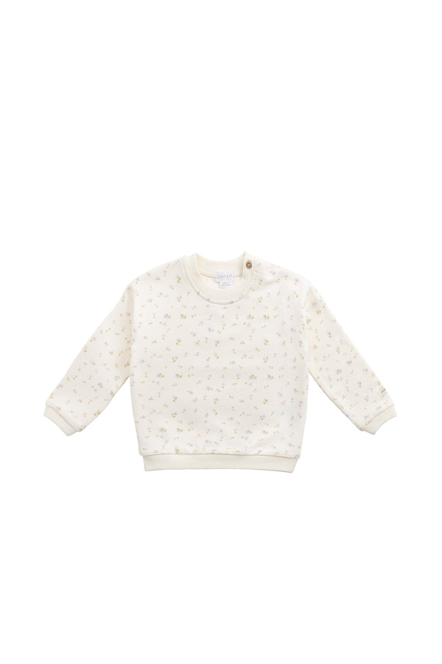 Organic Cotton Damien Sweatshirt - Briella Whisper Childrens Top from Jamie Kay USA