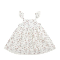 Organic Cotton Elodie Dress - Selena Blush Childrens Dress from Jamie Kay USA