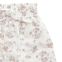 Organic Cotton Emelia Short - Selena Blush Childrens Short from Jamie Kay USA