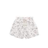 Organic Cotton Emelia Short - Selena Blush Childrens Short from Jamie Kay USA