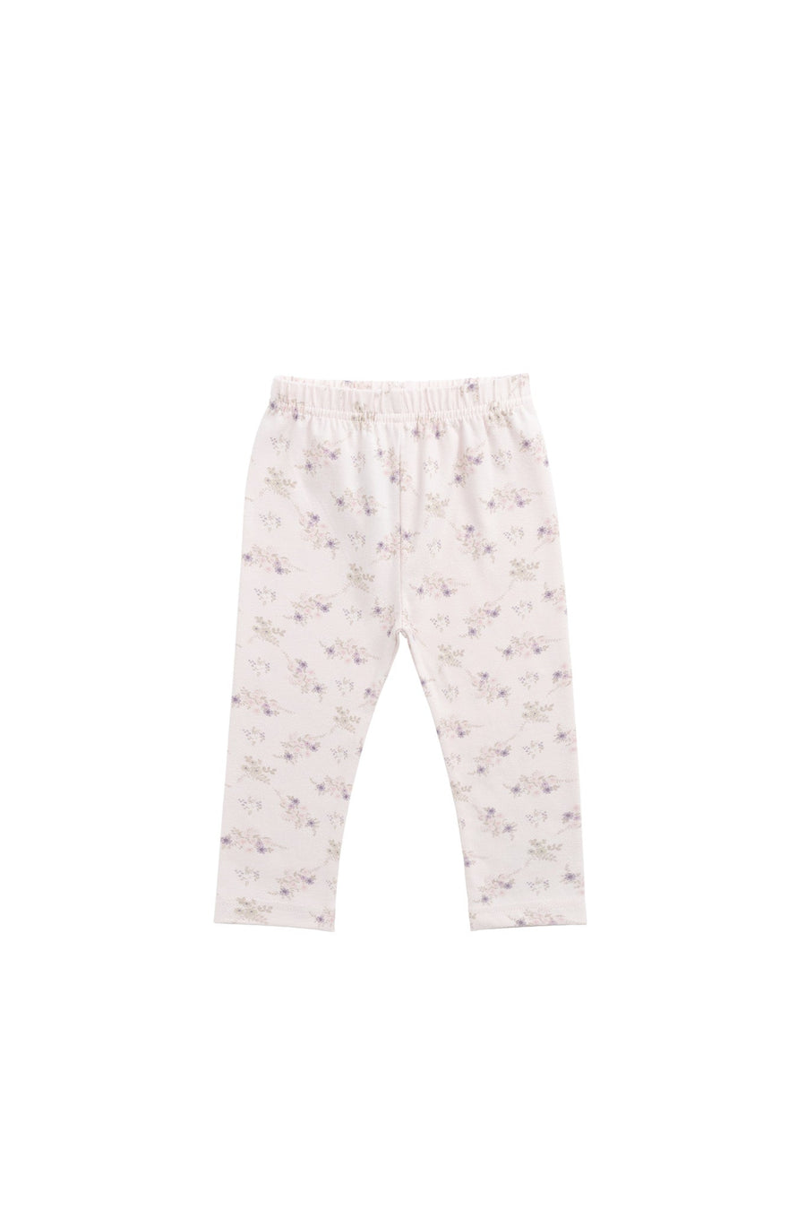 Organic Cotton Everyday Legging - Sweet Pea Floral Childrens Legging from Jamie Kay USA