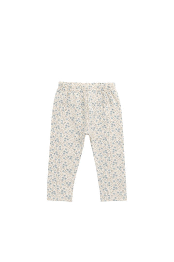 Organic Cotton Everyday Legging - Adnola Floral Childrens Legging from Jamie Kay USA