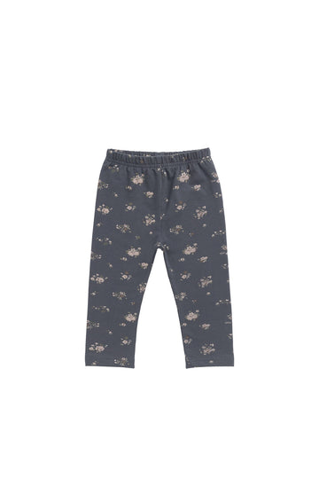 Organic Cotton Everyday Legging - Petite Fleur Lava Childrens Legging from Jamie Kay USA