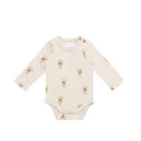 Organic Cotton Fernley Bodysuit - Little Ted Childrens Bodysuit from Jamie Kay USA