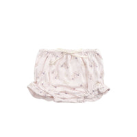 Organic Cotton Frill Bloomer - Sweet Pea Floral Childrens Bloomer from Jamie Kay USA