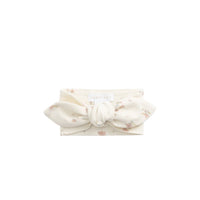 Organic Cotton Headband - Emilia Egret Childrens Headband from Jamie Kay USA