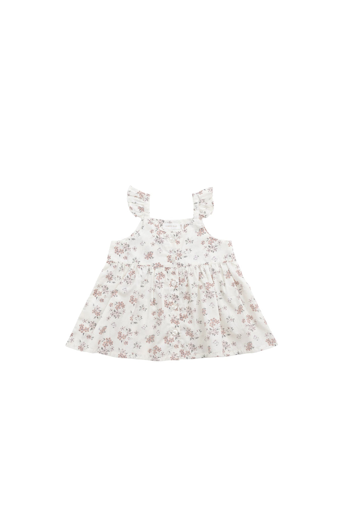 Organic Cotton Leah Top - Selena Blush Childrens Top from Jamie Kay USA