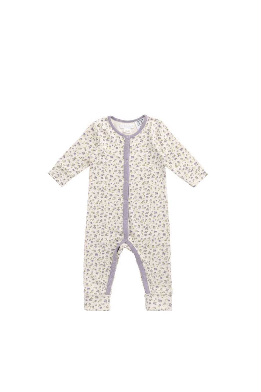 Organic Cotton Maple Onepiece - Blueberry Field Raindrops Childrens Onepiece from Jamie Kay USA