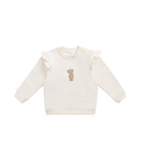 Organic Cotton Maple Sweatshirt - Cloud Little Georgie Childrens Top from Jamie Kay USA