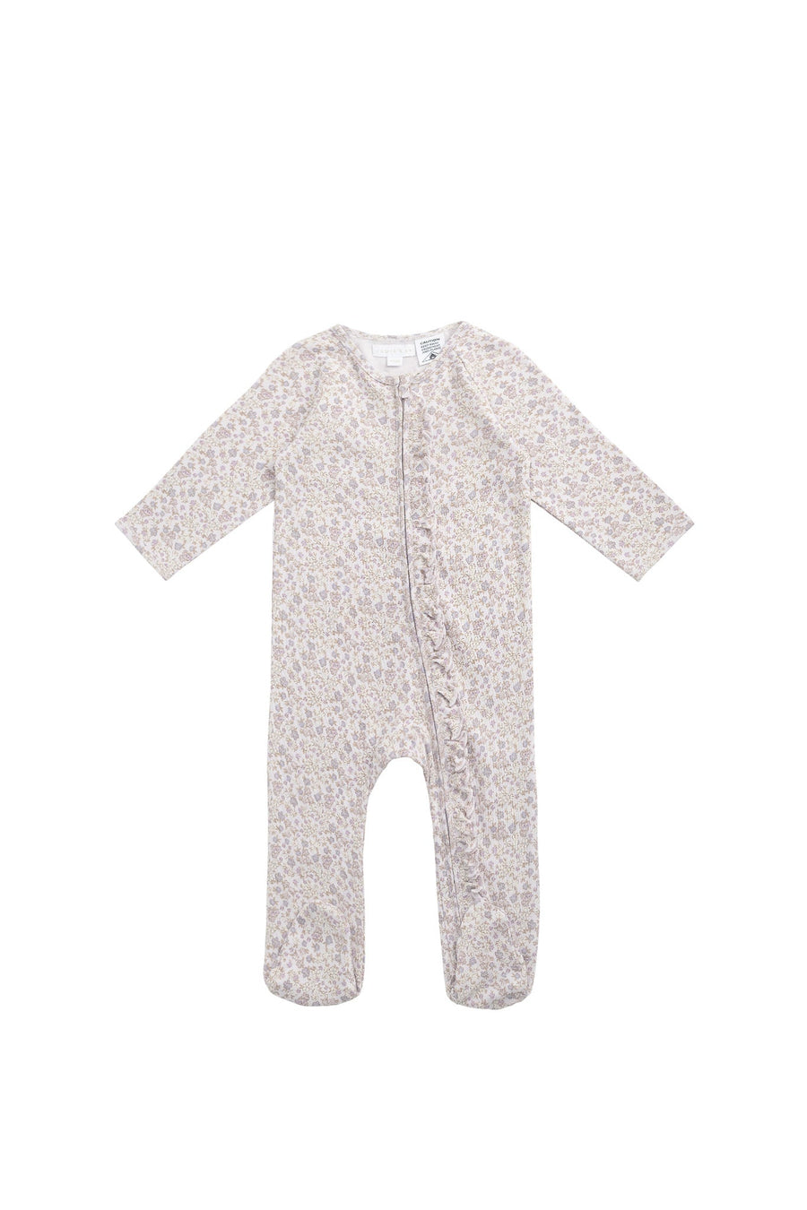 Organic Cotton Melanie Onepiece - Amber Floral Lilac Ash Childrens Onepiece from Jamie Kay USA