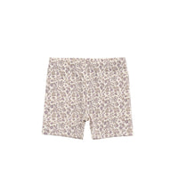 Organic Cotton Modal Elisa Bike Short - Amber Eggnog Childrens Short from Jamie Kay USA