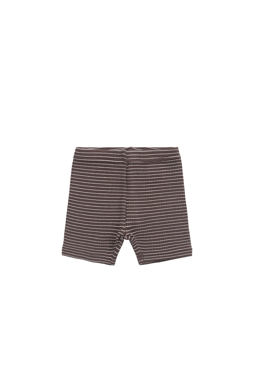 Organic Cotton Modal Elisa Bike Short - Little Stripe Earth/Cloud Childrens Short from Jamie Kay USA