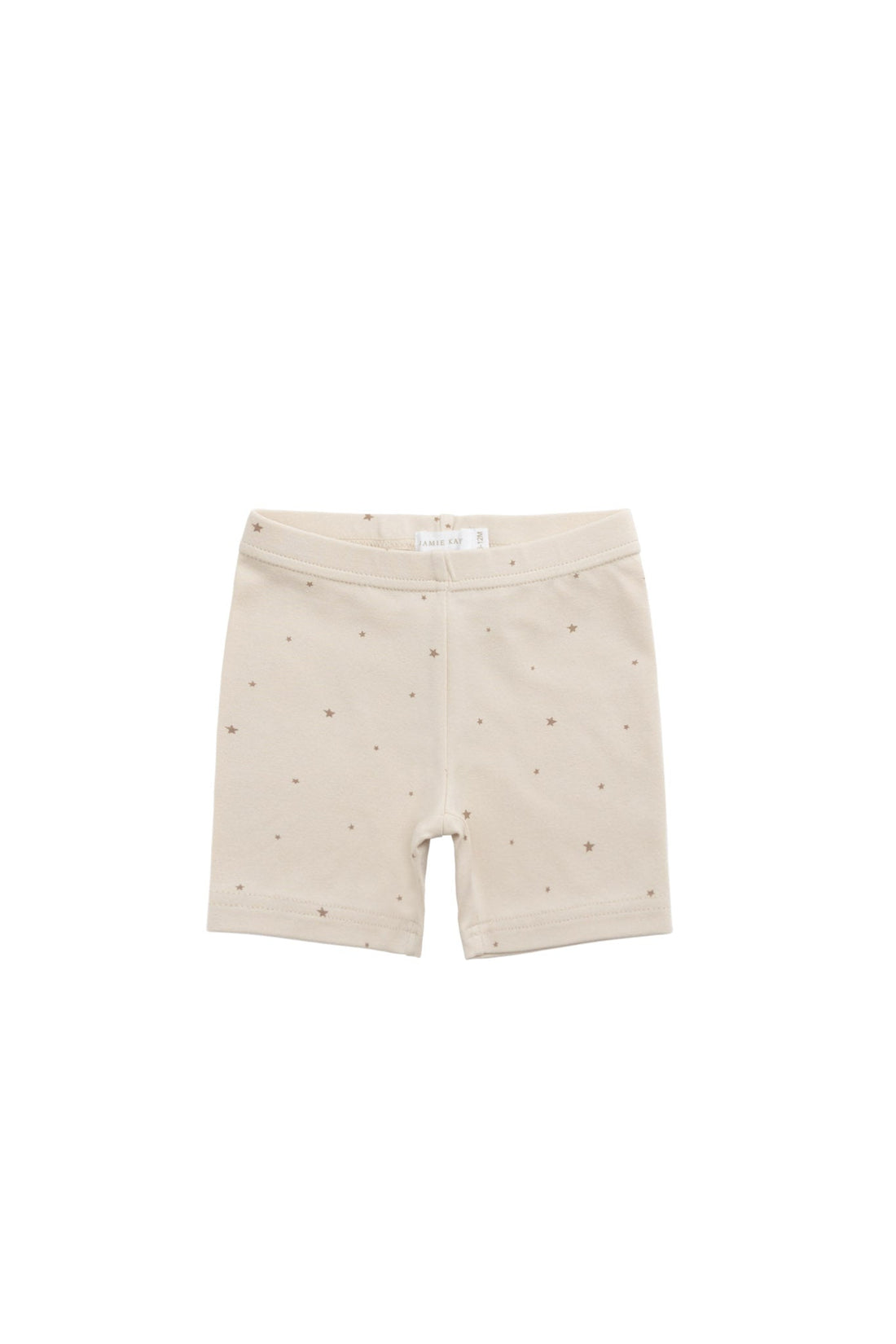 Organic Cotton Modal Elisa Bike Short - Milky Way Buff Childrens Short from Jamie Kay USA