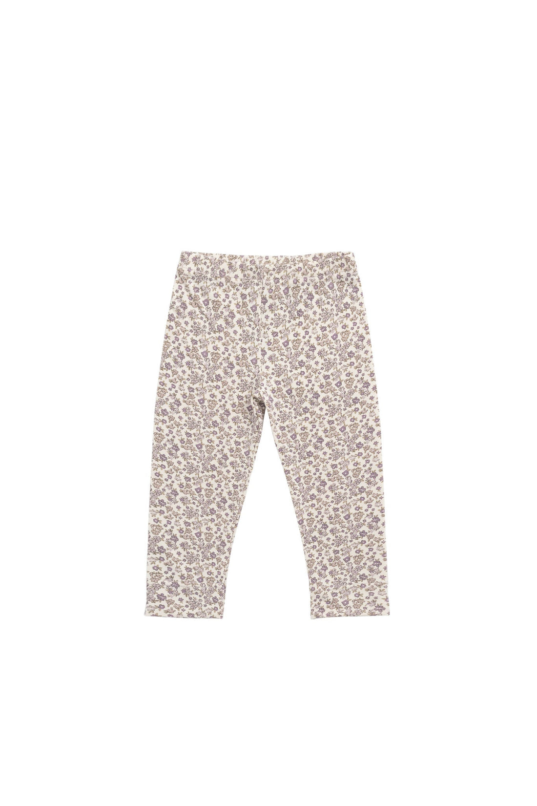 Organic Cotton Modal Everyday Legging - Amber Eggnog Childrens Legging from Jamie Kay USA