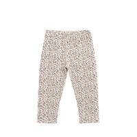 Organic Cotton Modal Everyday Legging - Amber Eggnog Childrens Legging from Jamie Kay USA