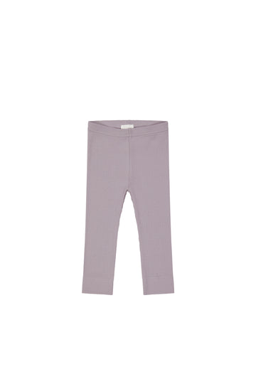 Organic Cotton Modal Everyday Legging - Vintage Berry Childrens Legging from Jamie Kay USA