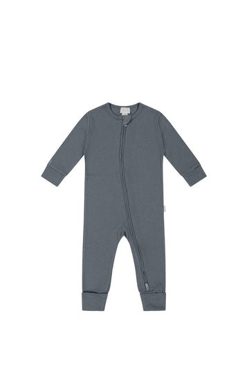 Organic Cotton Modal Frankie Onepiece - Smoke Childrens Onepiece from Jamie Kay USA