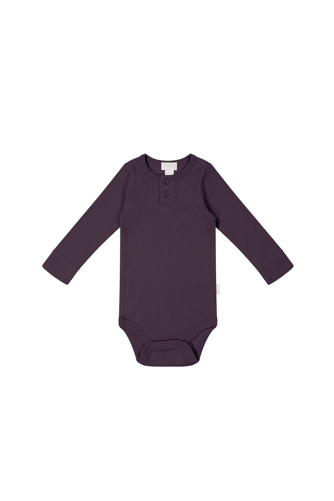 Organic Cotton Modal Long Sleeve Bodysuit - Blackberry Childrens Bodysuit from Jamie Kay USA