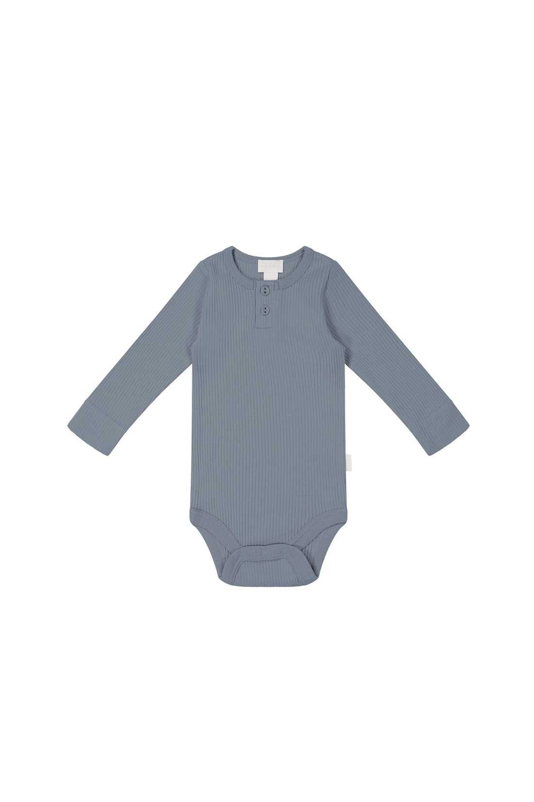 Organic Cotton Modal Long Sleeve Bodysuit - Pebble Childrens Bodysuit from Jamie Kay USA