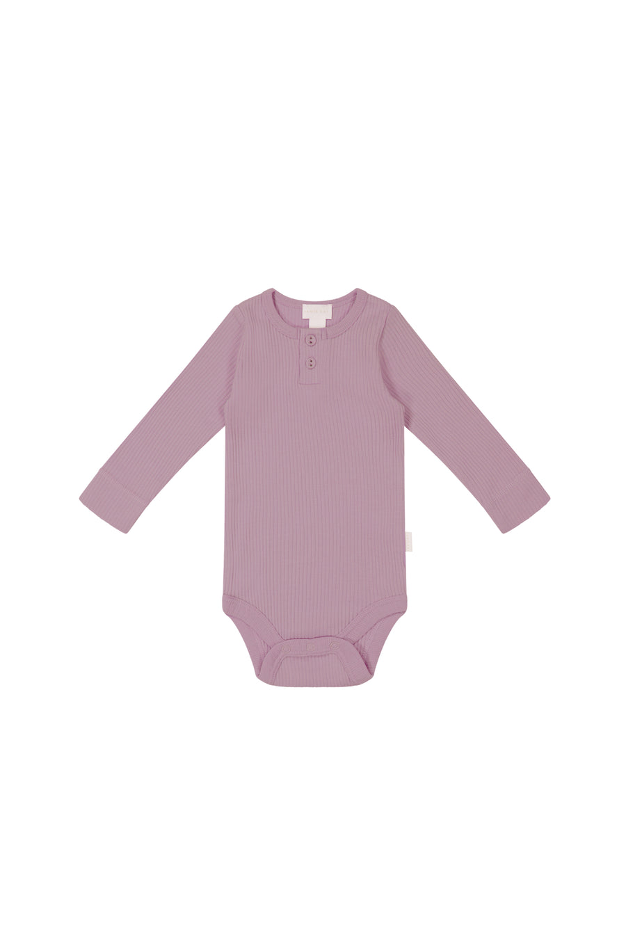 Organic Cotton Modal Long Sleeve Bodysuit - Sweet Mauve