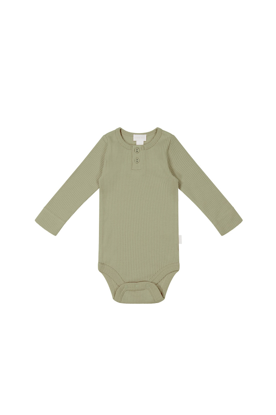 Organic Cotton Modal Long Sleeve Bodysuit - Tea Tree Childrens Bodysuit from Jamie Kay USA