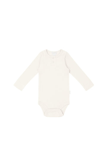 Organic Cotton Modal Long Sleeve Bodysuit - Whisper Childrens Bodysuit from Jamie Kay USA