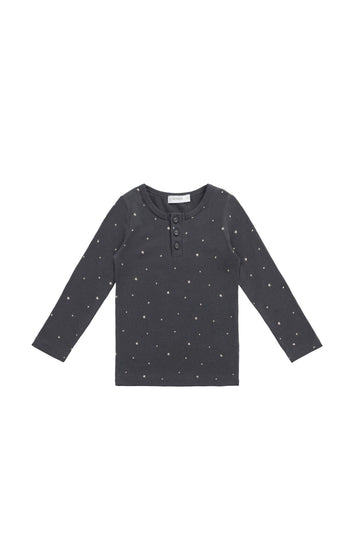 Organic Cotton Modal Long Sleeve Top - Milky Way Icelandic Childrens Top from Jamie Kay USA