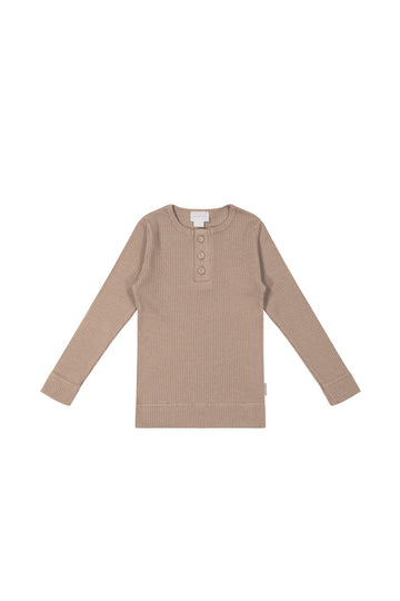 Organic Cotton Modal Long Sleeve Top - Mountain Childrens Top from Jamie Kay USA