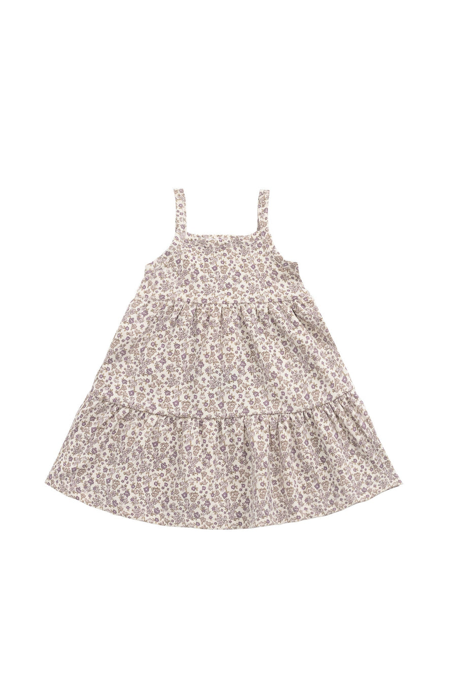 Organic Cotton Modal Matilda Dress - Amber Eggnog Childrens Dress from Jamie Kay USA