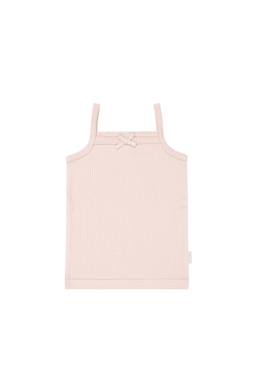 Organic Cotton Modal Singlet - Morgan Pink Childrens Singlet from Jamie Kay USA