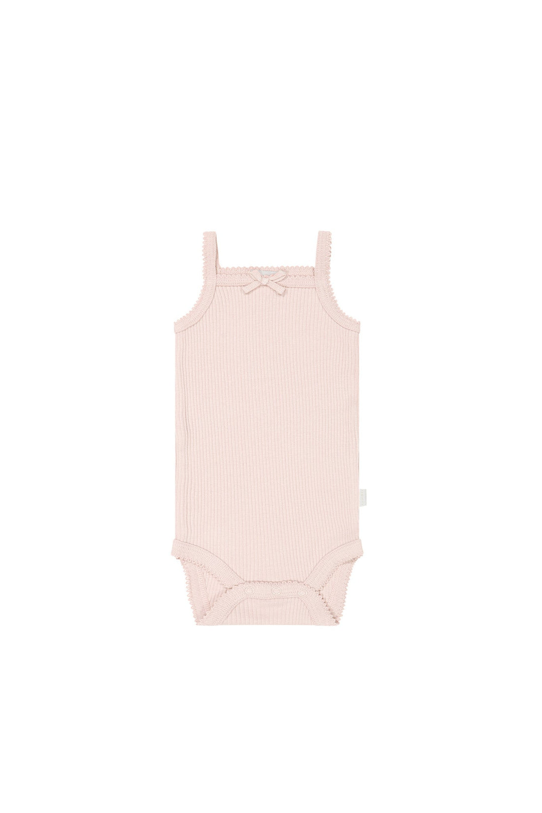 Organic Cotton Modal Singlet Bodysuit - Morgan Pink Childrens Bodysuit from Jamie Kay USA